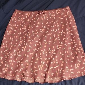 Floral Maroon Skirt